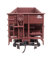 70-Ton AAR 3-Bay Open Hopper - Ready to Run -- Western Maryland #70055-3