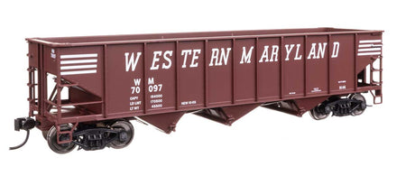 70-Ton AAR 3-Bay Open Hopper - Ready to Run -- Western Maryland #70097-2