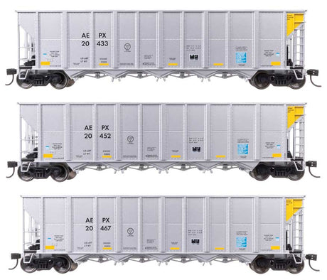 50' RD-4 Hopper 3-Pack - Ready to Run -- American Electrical Power Service Corp. AEPX #20433, 20452, 20467-1