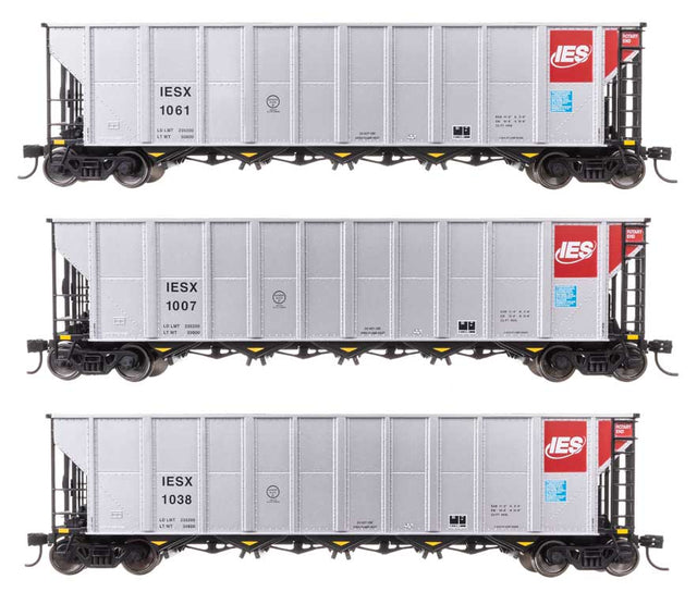 50' RD-4 Hopper 3-Pack - Ready to Run -- Alliant Energy IESX #1007, 1038, 1061-1