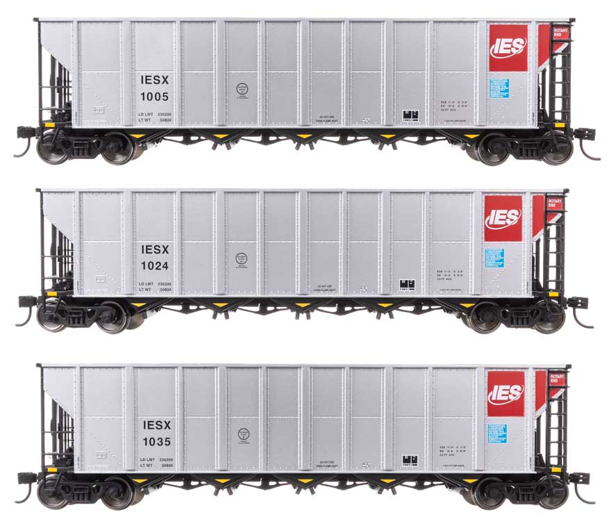 50' RD-4 Hopper 3-Pack - Ready to Run -- Alliant Energy IESX #1005, 1024, 1035-1
