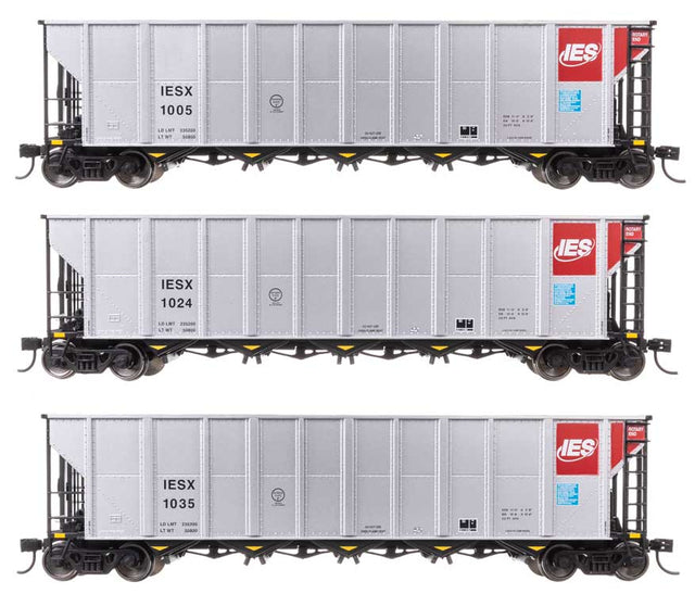50' RD-4 Hopper 3-Pack - Ready to Run -- Alliant Energy IESX #1005, 1024, 1035-1