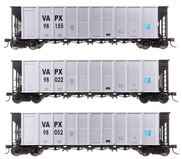 50' RD-4 Hopper 3-Pack - Ready to Run -- Virginia Power VAPX #98022, 98052, 98155-1
