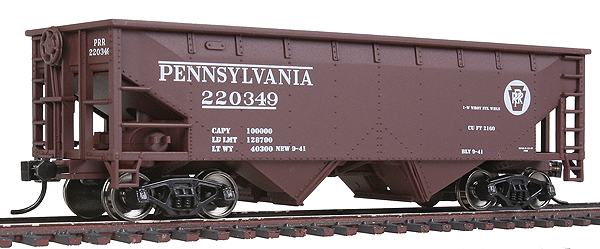 36' 2-Bay Offset Hopper 6-Pack - Ready to Run -- Pennsylvania #220310, 220320, 220323, 220333, 220339, 220349