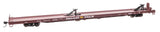 89' Channel Side Flatcar - Ready to Run -- Trailer-Train #150115 (1960s Brown, 40' Trailer Service)-1