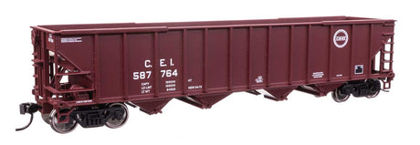 50' 100-Ton 4-Bay Hopper - Ready to Run -- Chicago & Eastern Illinois #587764-1