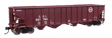 50' 100-Ton 4-Bay Hopper - Ready to Run -- Chicago & Eastern Illinois #587764-2