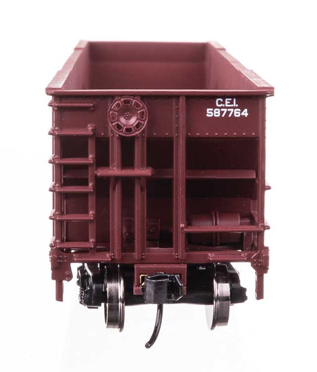 50' 100-Ton 4-Bay Hopper - Ready to Run -- Chicago & Eastern Illinois #587764-3