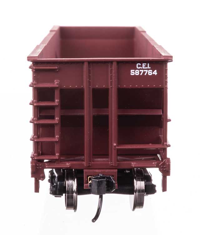 50' 100-Ton 4-Bay Hopper - Ready to Run -- Chicago & Eastern Illinois #587764-4
