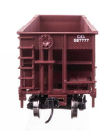 50' 100-Ton 4-Bay Hopper - Ready to Run -- Chicago & Eastern Illinois #587777-3