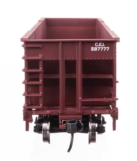 50' 100-Ton 4-Bay Hopper - Ready to Run -- Chicago & Eastern Illinois #587777-4