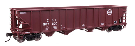 50' 100-Ton 4-Bay Hopper - Ready to Run -- Chicago & Eastern Illinois #587800-2