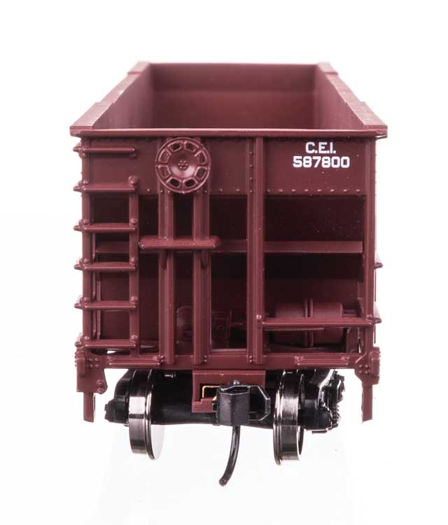 50' 100-Ton 4-Bay Hopper - Ready to Run -- Chicago & Eastern Illinois #587800-3