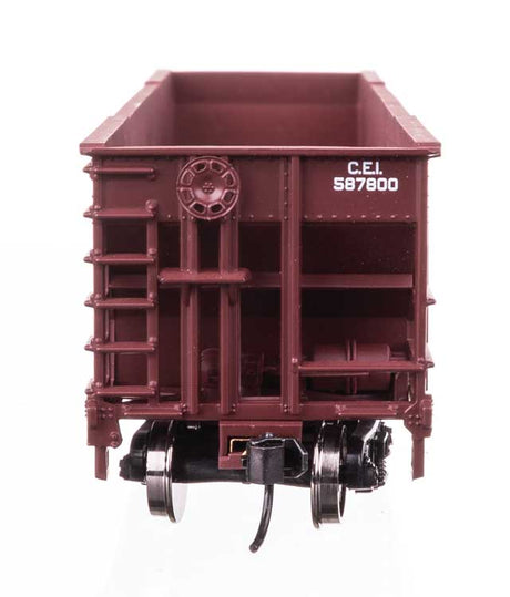 50' 100-Ton 4-Bay Hopper - Ready to Run -- Chicago & Eastern Illinois #587800-3