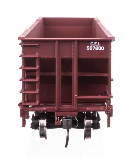 50' 100-Ton 4-Bay Hopper - Ready to Run -- Chicago & Eastern Illinois #587800-4