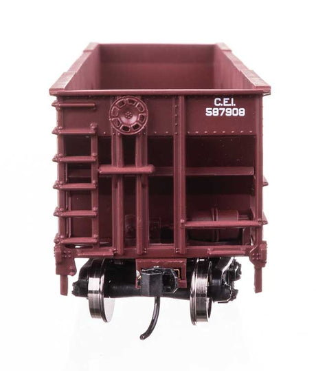 50' 100-Ton 4-Bay Hopper - Ready to Run -- Chicago & Eastern Illinois #587908-3