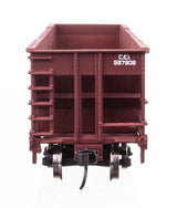 50' 100-Ton 4-Bay Hopper - Ready to Run -- Chicago & Eastern Illinois #587908-4
