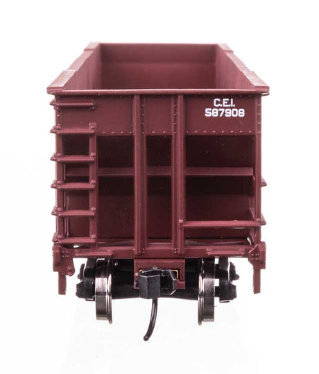 50' 100-Ton 4-Bay Hopper - Ready to Run -- Chicago & Eastern Illinois #587908-4