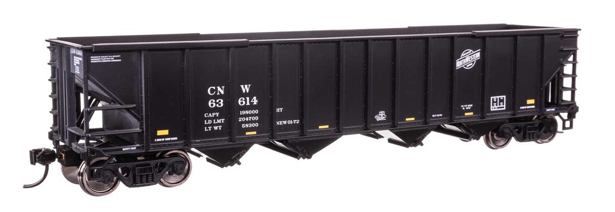 50' 100-Ton 4-Bay Hopper - Ready to Run -- Chicago & North Western(TM) #63614-2