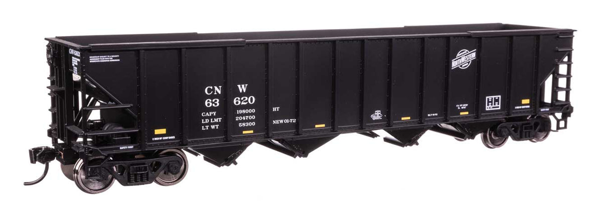50' 100-Ton 4-Bay Hopper - Ready to Run -- Chicago & North Western(TM) #63620-1