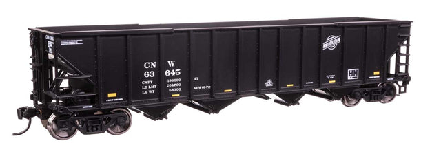 50' 100-Ton 4-Bay Hopper - Ready to Run -- Chicago & North Western(TM) #63645-1