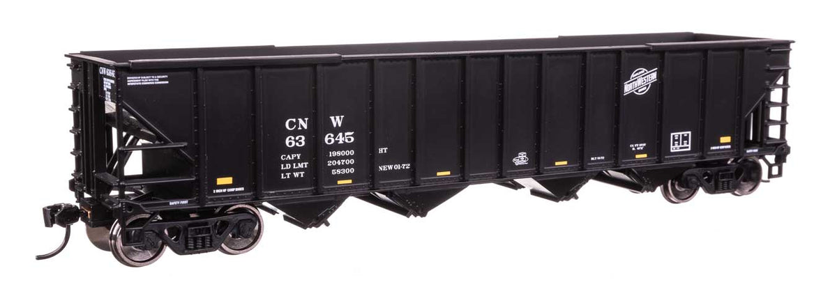 50' 100-Ton 4-Bay Hopper - Ready to Run -- Chicago & North Western(TM) #63645-2