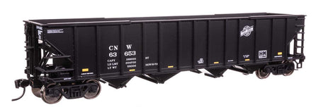 50' 100-Ton 4-Bay Hopper - Ready to Run -- Chicago & North Western(TM) #63653-1
