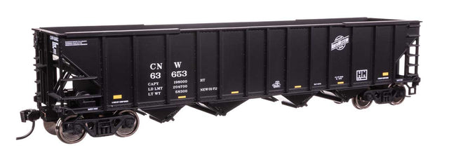 50' 100-Ton 4-Bay Hopper - Ready to Run -- Chicago & North Western(TM) #63653-1