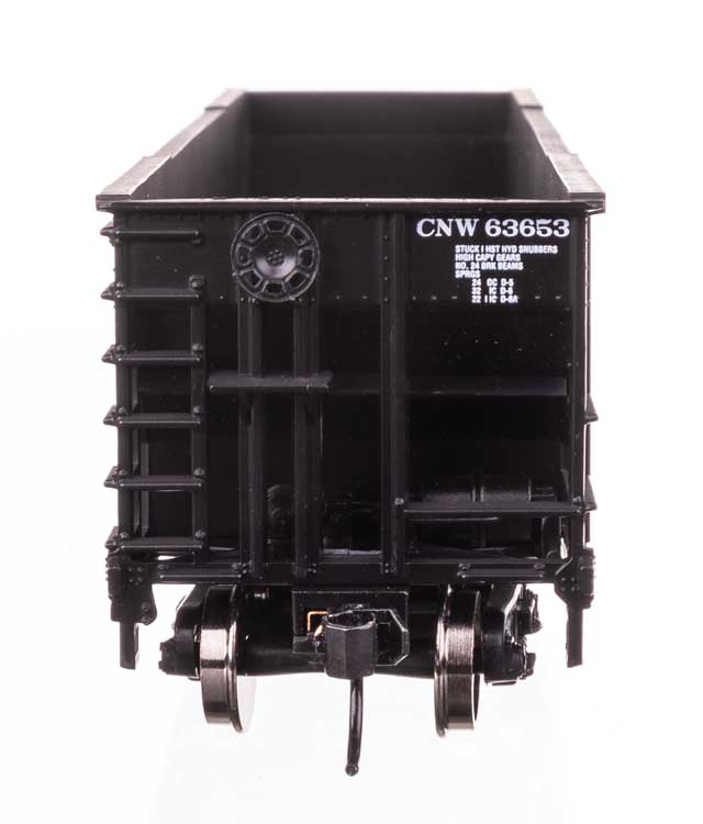 50' 100-Ton 4-Bay Hopper - Ready to Run -- Chicago & North Western(TM) #63653-3