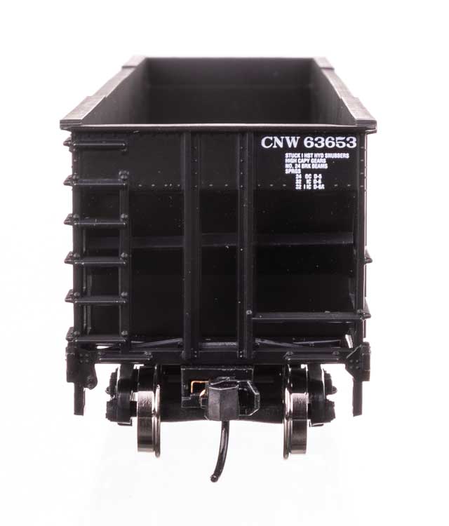 50' 100-Ton 4-Bay Hopper - Ready to Run -- Chicago & North Western(TM) #63653-4