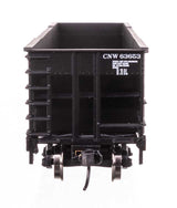 50' 100-Ton 4-Bay Hopper - Ready to Run -- Chicago & North Western(TM) #63653-4
