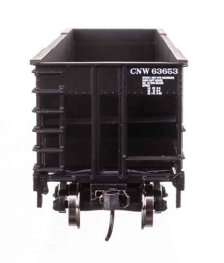50' 100-Ton 4-Bay Hopper - Ready to Run -- Chicago & North Western(TM) #63653-4