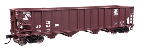 50' 100-Ton 4-Bay Hopper - Ready to Run -- Conrail #498300-1