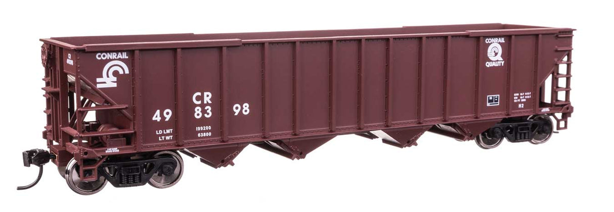 50' 100-Ton 4-Bay Hopper - Ready to Run -- Conrail #498398-1