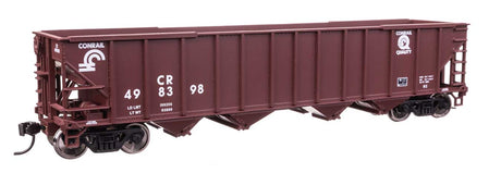 50' 100-Ton 4-Bay Hopper - Ready to Run -- Conrail #498398-1