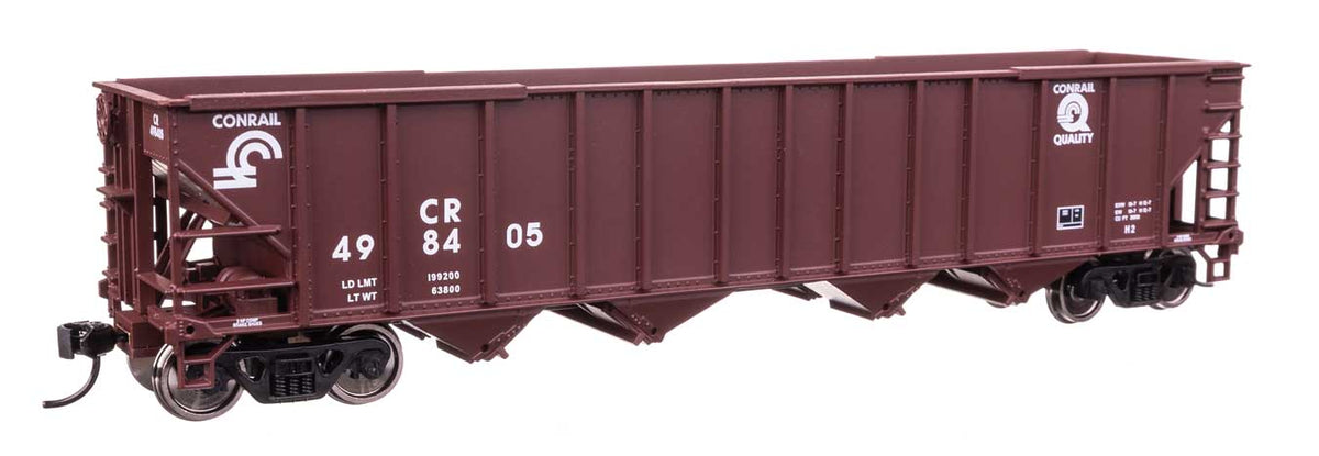 50' 100-Ton 4-Bay Hopper - Ready to Run -- Conrail #498405-1