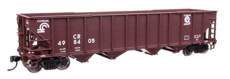 50' 100-Ton 4-Bay Hopper - Ready to Run -- Conrail #498405-1