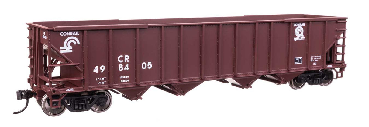 50' 100-Ton 4-Bay Hopper - Ready to Run -- Conrail #498405-2