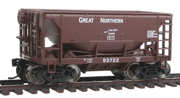 24' Minnesota Ore Car 6-Pack - Ready To Run -- Great Northern #93514, 93546, 93579, 93638, 93681, 93722 (Boxcar Red)