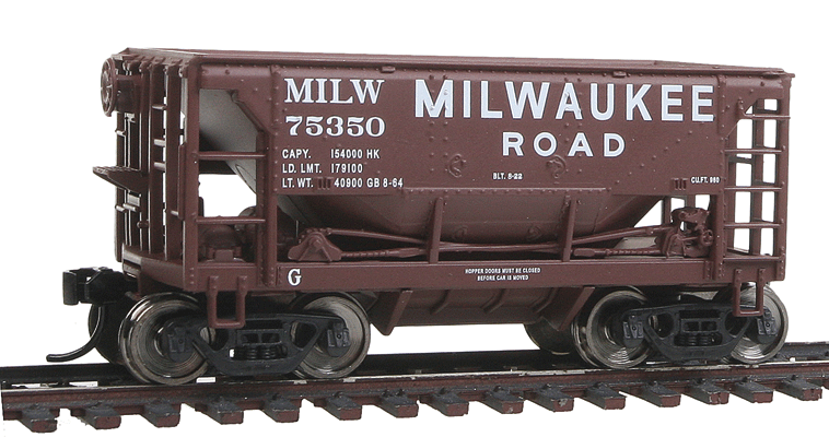 24' Minnesota Ore Car 6-Pack - Ready To Run -- Milwaukee Road #75171, 75193, 75218, 75246, 75289, 75350 (Boxcar Red)