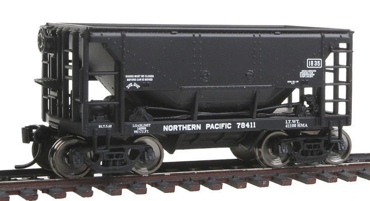 24' Minnesota Ore Car 6-Pack - Ready To Run -- Northern Pacific #78306, 78333, 78378, 78385, 78392, 78411 (black)