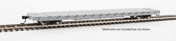 60' Pullman-Standard Bulkhead Flatcar (48' IL) - Ready to Run -- Undecorated-1