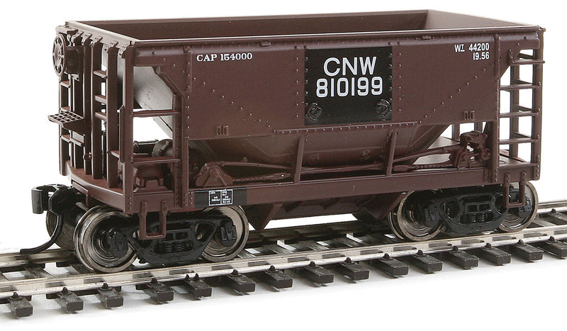 24' Minnesota Ore Car 6-Pack - Ready to Run -- Chicago & North Western(TM) Set #2 (Patched Boxcar Red)-1