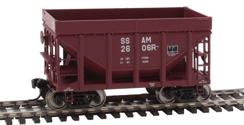 24' Michigan Taconite Ore Car 6-Pack - Ready To Run -- Sault Ste. Marie Bridge Co. WC/SSAM #2371, 2371, 2437, 2493, 2600, 2606-1