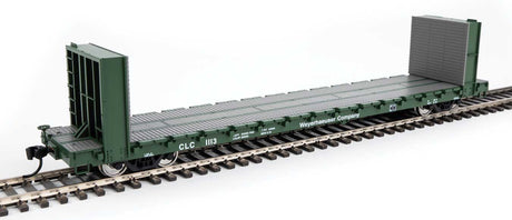 60' Pullman-Standard Bulkhead Flatcar (48' IL) - Ready to Run -- Weyerhaeuser #1113-1