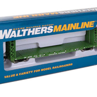 53' GSC Bulkhead Flatcar - Ready to Run -- Burlington Northern #616047 (Cascade Green)