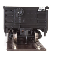 53' Railgon Gondola - Ready To Run -- Delaware & Hudson #15010 (black, white; Large Name)