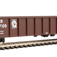 53' Railgon Gondola - Ready To Run -- Conrail #587105 (Boxcar Red, white, Quality Logo)