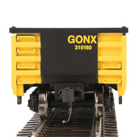 53' Railgon Gondola - Ready To Run -- Railgon GONX #310160 (as-built; black, yellow)