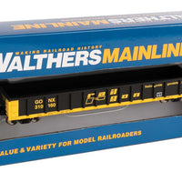 53' Railgon Gondola - Ready To Run -- Railgon GONX #310160 (as-built; black, yellow)
